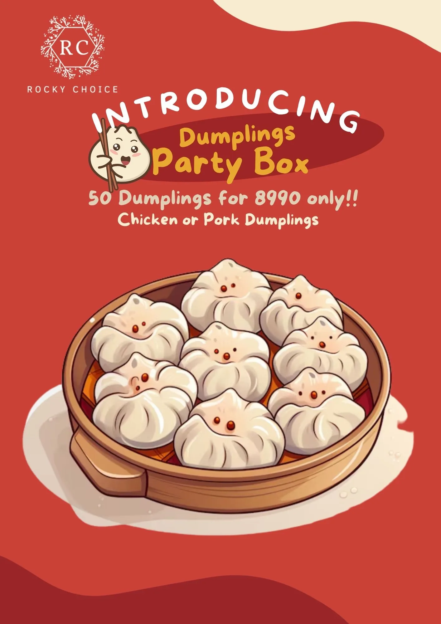 Rocky Choice Party Box table top card